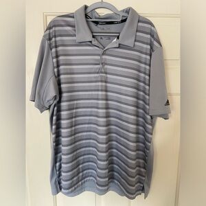 Men’s Adidas Climacool Golf Polo size XL color Gray/White